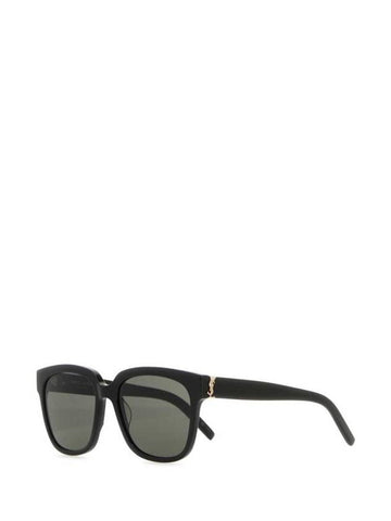 Eyewear Logo Plaque Acetate Sunglasses Black - SAINT LAURENT - BALAAN 1