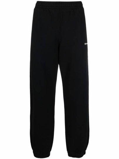 Men's Caravaggio Diag Logo Jogger Track Pants Black - OFF WHITE - BALAAN 2