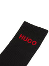 Logo Socks 6 Sets Black - HUGO BOSS - BALAAN 5