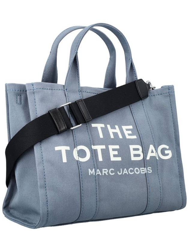 Logo Medium Canvas Tote Bag Blue - MARC JACOBS - BALAAN 3