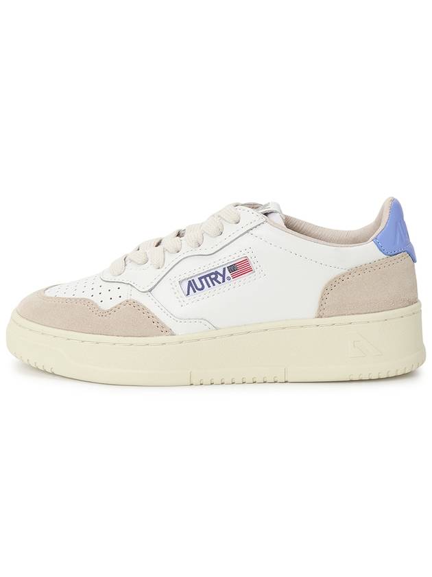 Medalist Blue Tab Suede Low Top Sneakers White Beige - AUTRY - BALAAN 4