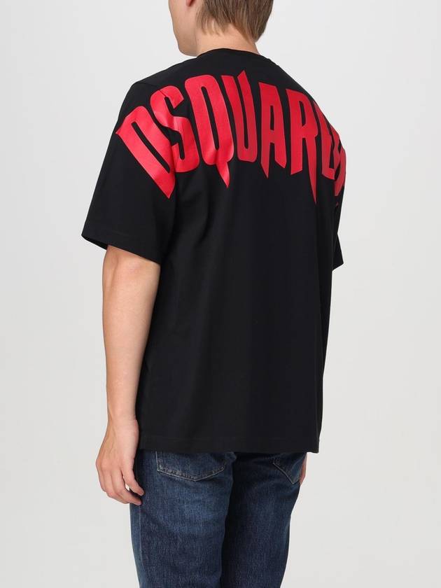 T-shirt Dsquared2 in cotone con logo stampato - DSQUARED2 - BALAAN 2