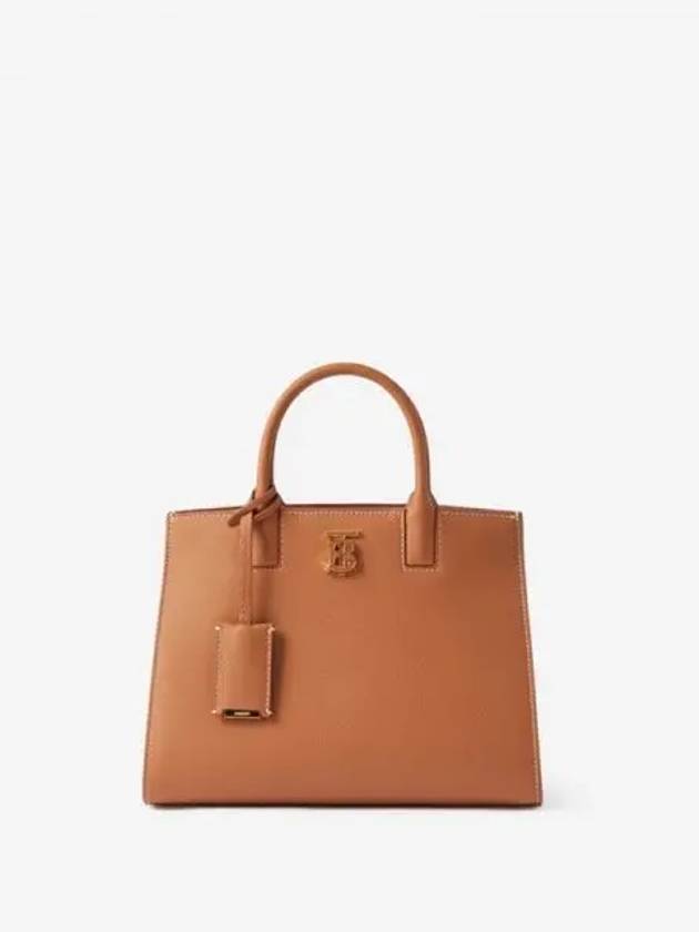 Frances Mini Leather Tote Bag Brown - BURBERRY - BALAAN 2