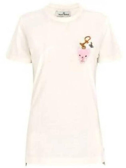 ORB Bear Short Sleeve T-Shirt White - VIVIENNE WESTWOOD - BALAAN 2