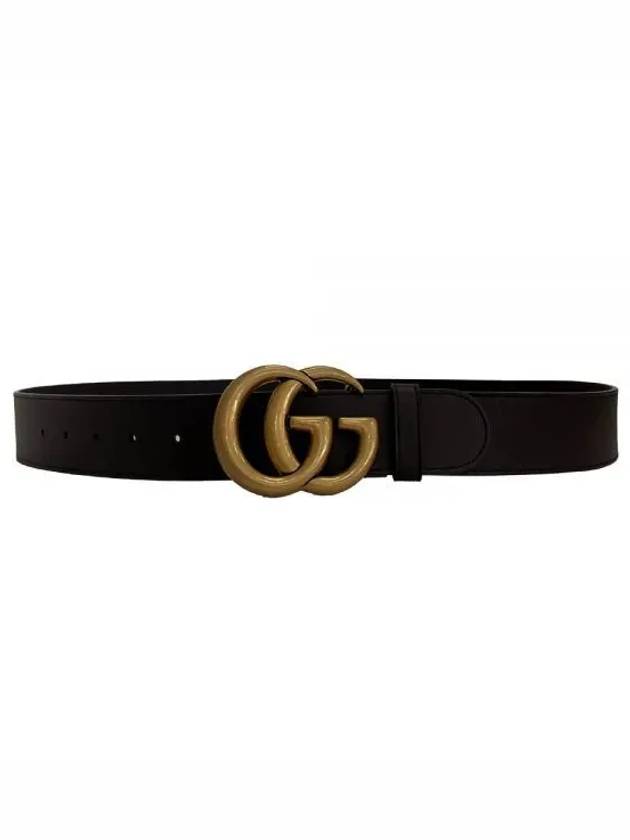 GG Mamont Buckle Leather Belt Brown - GUCCI - BALAAN 2