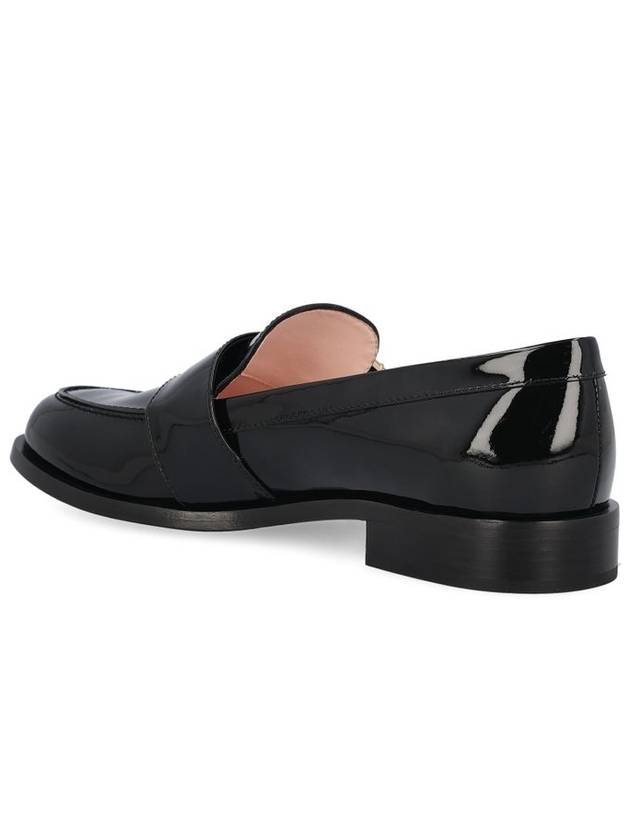 Très Vivier Crystal Buckle Loafers Black - ROGER VIVIER - BALAAN 4