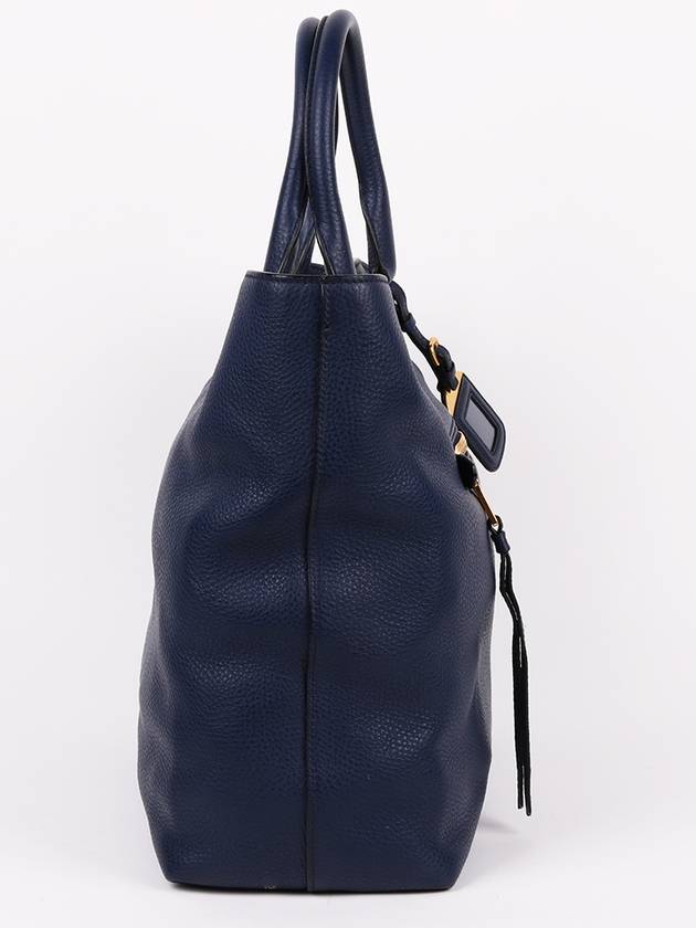 Vitello gold plated navy tod and shoulder bag BN2754 - PRADA - BALAAN 3