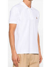 Fox Head Patch Cotton Polo Shirt White - MAISON KITSUNE - BALAAN 5