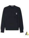 Embroidered Logo Jumper Knit Top Navy - ACNE STUDIOS - BALAAN 2