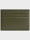 Triomphe Shiny Calfskin Card Wallet Dark Olive - CELINE - BALAAN 3