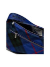 Shield Check Large Messenger Bag Blue - BURBERRY - BALAAN 6