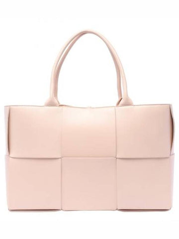 Intrecciato Arco Medium Tote Bag Pink - BOTTEGA VENETA - BALAAN 1