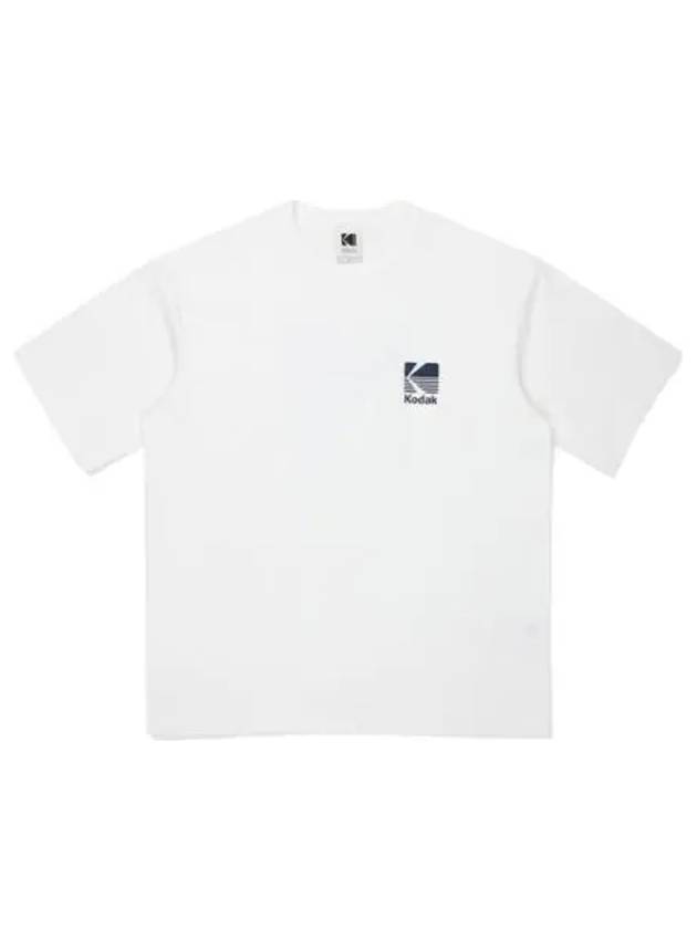 KODAK Apparel Essential Big Logo Washing Short Sleeve T Shirt White - KODO - BALAAN 1