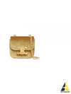 Mini Chain Claude Velvet Triomphe All-Over Cross Bag Gold - CELINE - BALAAN 2