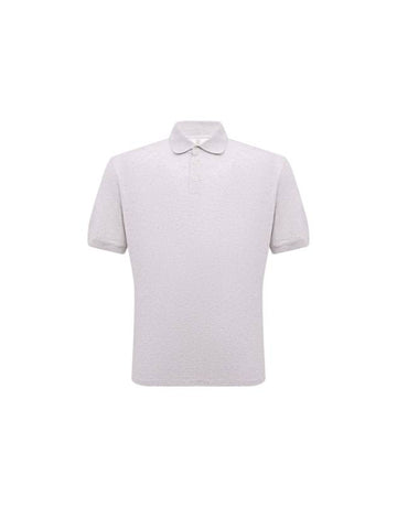 Short Sleeve Polo Shirt White - BRUNELLO CUCINELLI - BALAAN 1