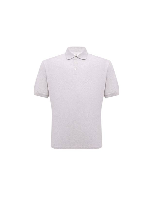 Short Sleeve Polo Shirt White - BRUNELLO CUCINELLI - BALAAN 1