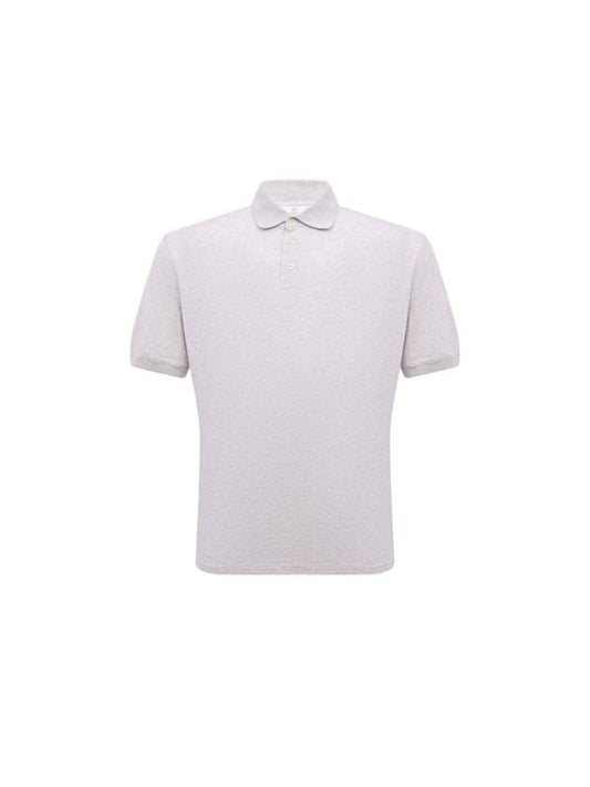 Short Sleeve Polo Shirt White - BRUNELLO CUCINELLI - BALAAN 1