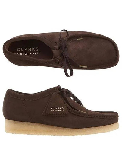 Wallabee Suede Loafers Dark Brown - CLARKS - BALAAN 2