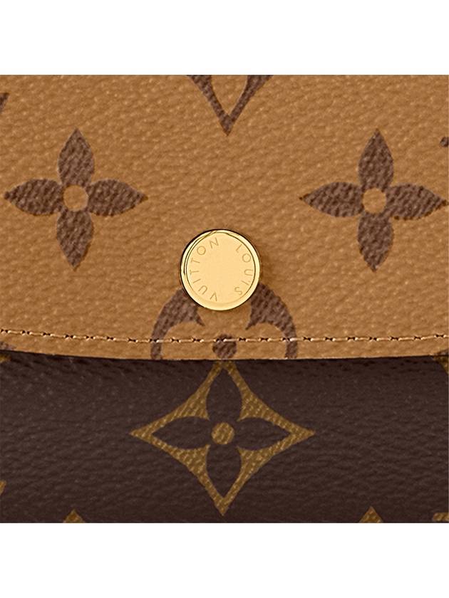 Emilie Monogram Reverse Canvas Long Wallet Brown - LOUIS VUITTON - BALAAN 5