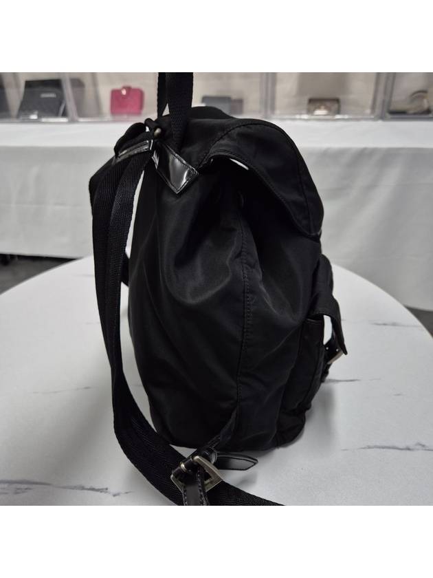 Tesuto nylon triangle logo backpack black - PRADA - BALAAN 9