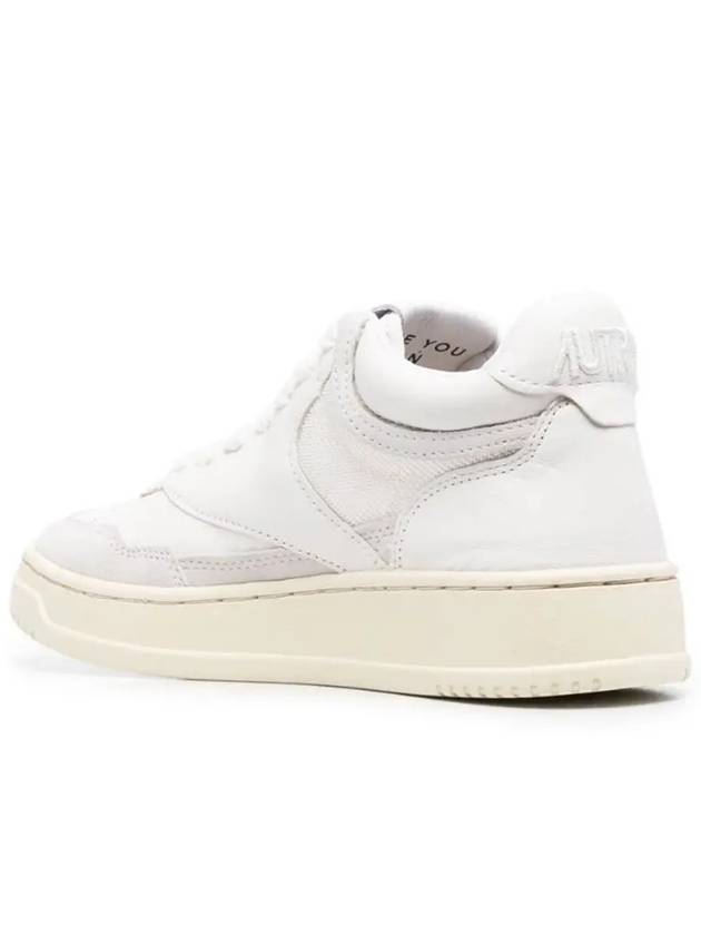 Open Mesh Mid Low Top Sneakers White - AUTRY - BALAAN 3