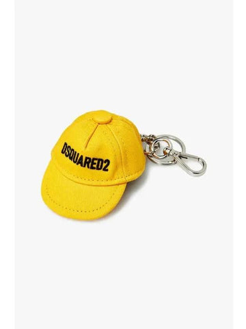 Logo Baseball Cap Keyring Yellow - DSQUARED2 - BALAAN 1