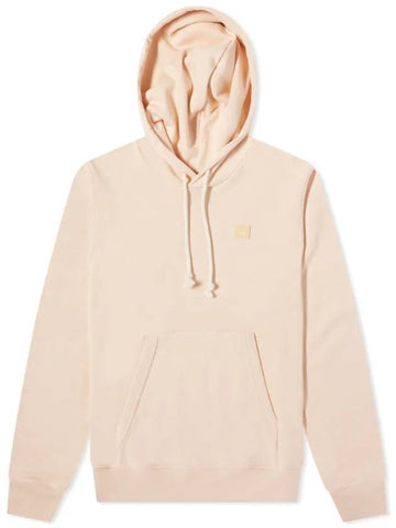 Face Patch Cotton Hoodie Powder Pink - ACNE STUDIOS - BALAAN 1