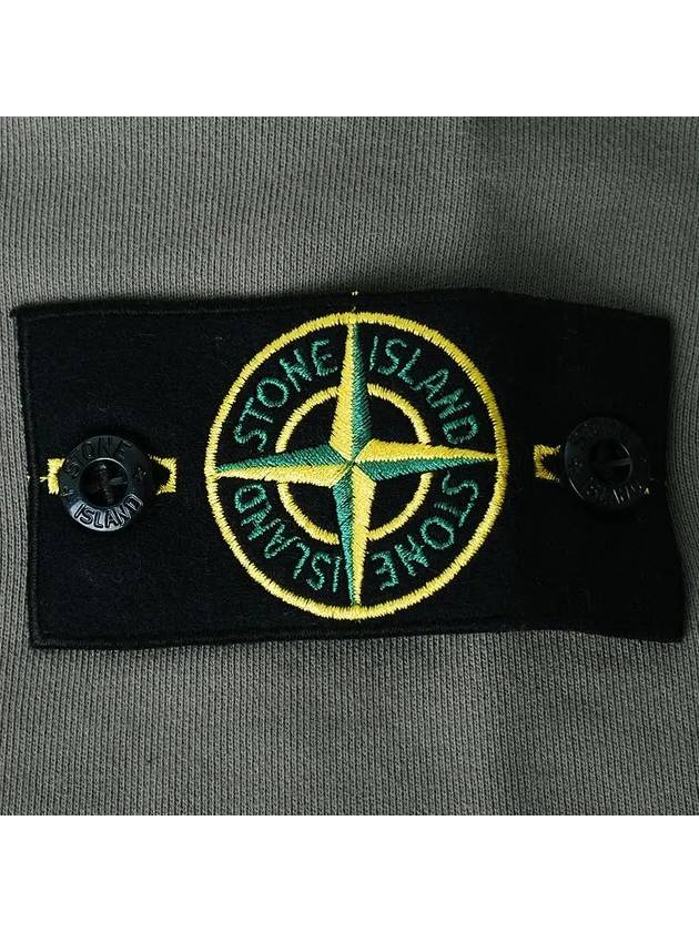 Compass Patch Cotton Sweatshirt Noce Grey - STONE ISLAND - BALAAN 5