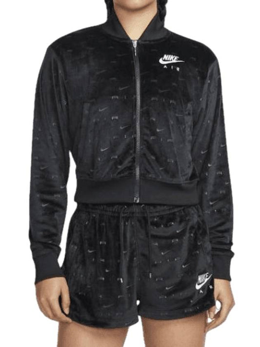 Women's Air Velor Jacket Black - NIKE - BALAAN 1