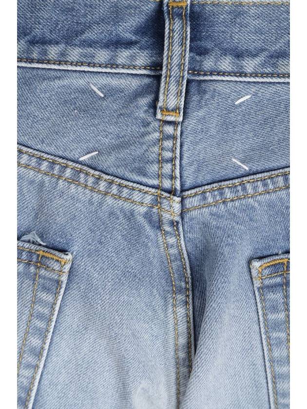 Back Stitch 5 Pocket Straight Jeans Medium Wash - MAISON MARGIELA - BALAAN 5