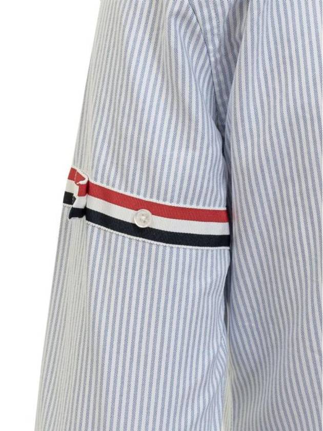 Women's Armband University Striped Oxford Shirt Blue - THOM BROWNE - BALAAN 5