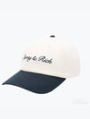 Securus ball cap off white navy - SPORTY & RICH - BALAAN 2