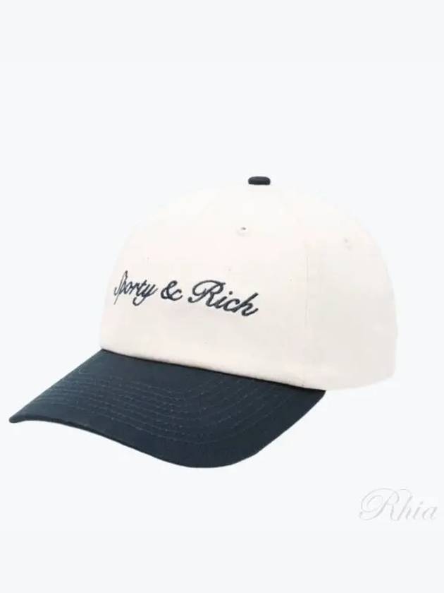 Securus ball cap off white navy - SPORTY & RICH - BALAAN 2