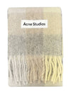 Check Mohair Muffler Vanilla Beige Lavender - ACNE STUDIOS - BALAAN 2