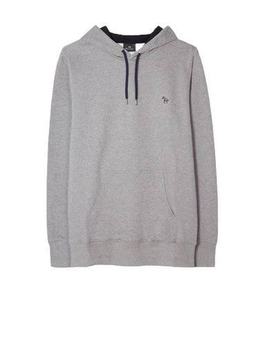 Zebra Logo Cotton Hooded Grey - PAUL SMITH - BALAAN 1