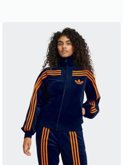 70s Velour Track Jacket Night Indigo - ADIDAS - BALAAN 2