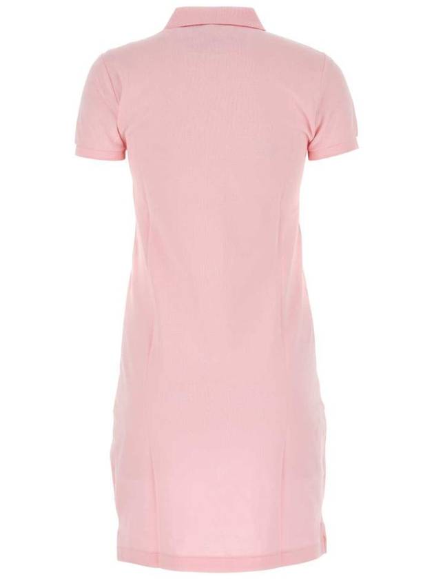 Women's Pony Logo Midi Dress Pink - POLO RALPH LAUREN - BALAAN 3