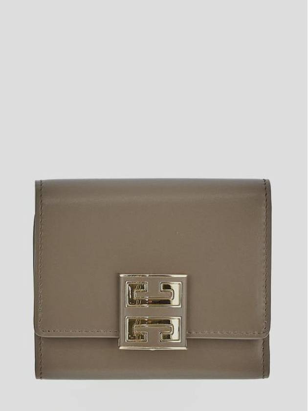 4G Logo Half Wallet Brown - GIVENCHY - BALAAN 1