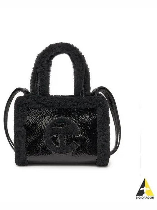 Telfar Small Shopper Crinkle Cross Bag Black - UGG - BALAAN 2