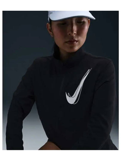 Swoosh Dri-Fit Track Jacket Black - NIKE - BALAAN 2