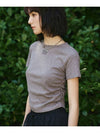 _SHIRRING CROP WASHING SHORT SLEEVE T_C GRAY - THE GREEN LAB - BALAAN 2