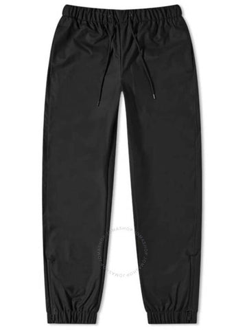 Rains Black Regular-Fit Lightweight Waterproof Pants, Size Medium - RAINS - BALAAN 1