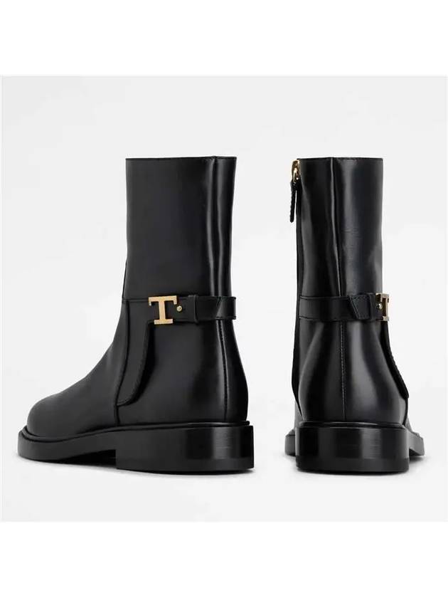 T Timeless Leather Ankle Boots XXW97K0HZ90T0N - TOD'S - BALAAN 4