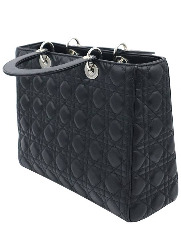 Dior Christian M0566OWCB Black Cannage Lambskin Lady Large 2WAY - DIOR - BALAAN 5