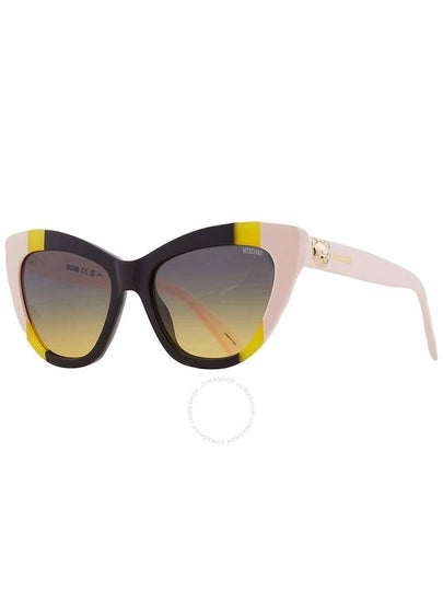 Moschino Grey Shaded Green Cat Eye Ladies Sunglasses MOS122/S 071C/JE 53 - MOSCHINO - BALAAN 2