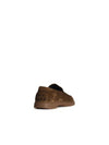 Suede Slipper Loafers Brown - TOD'S - BALAAN 4