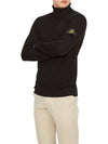 Men's Logo Patch Turtleneck Black - STONE ISLAND - BALAAN 6