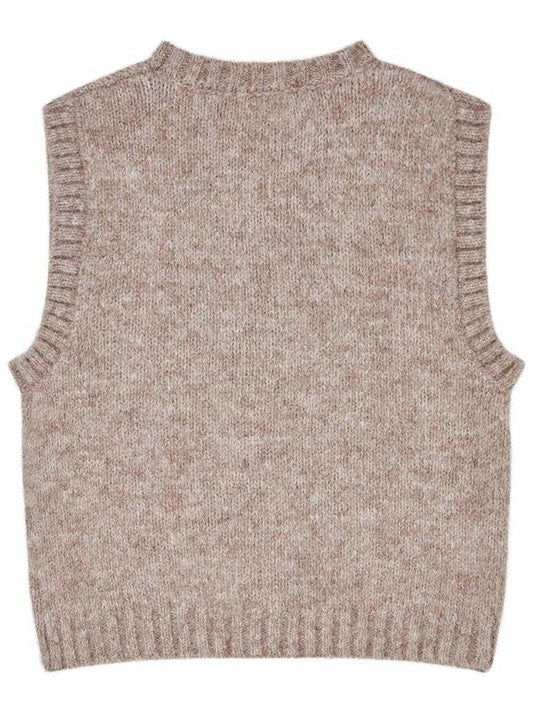 Cat jacquard vest Beige - THE GREEN LAB - BALAAN 2