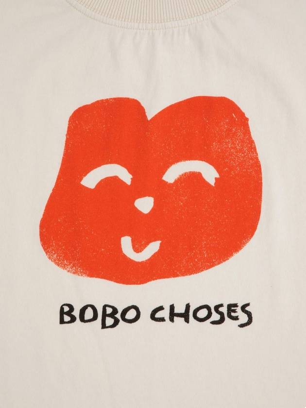 Children s Short Sleeve T Shirt Joyful Face B125AC017 - BOBO CHOSES - BALAAN 3