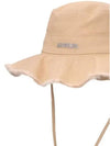 Le Bob Artichaut Bucket Hat Off Beige - JACQUEMUS - BALAAN 4